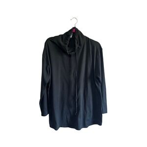 Westloop Extra Large Black Cowl Neck Long Sleeve Tunic‎ Top Womens Casual Soft